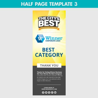 Winners half page template 3